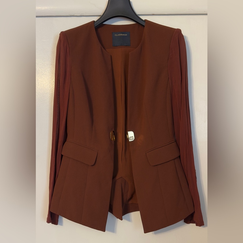 Roberto Cavalli Brown Slim fit Tailored Blazer (Bought in Europe) - Picture 2 of 8